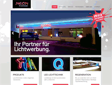 Tablet Screenshot of neon-kreitmeier.de